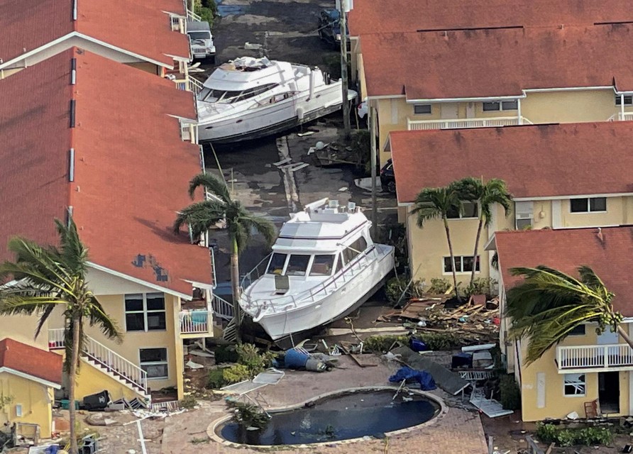 Fort Myers na de doortocht van orkaan Ian 