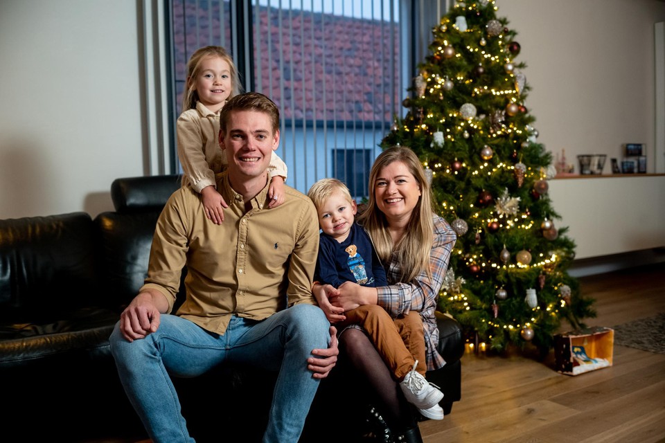 Steffen Hayen met zijn gezinnetje. 