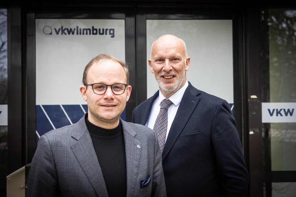 Gedelegeerd bestuurder Ruben Lemmens en voorzitter Marc Meylaers van VKW Limburg.
