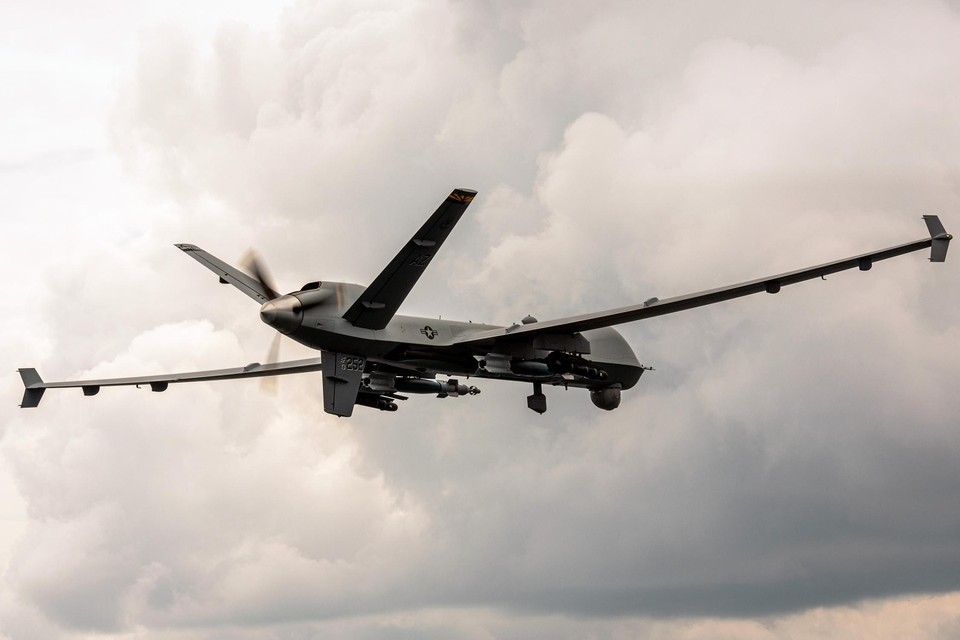 De MQ9-drone die dinsdagochtend neerstortte in de Zwarte Zee