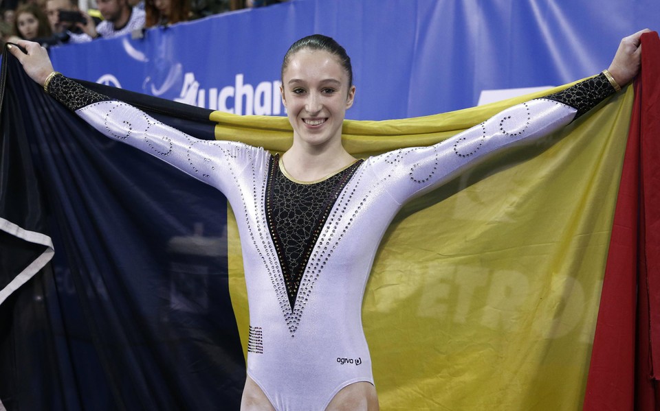 Het EK in Cluj-Napoca in 2017 leverde Nina Derwael haar eerste grote medaille op.