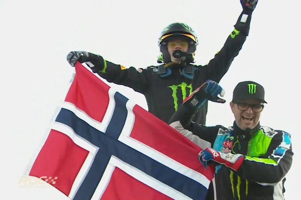 Petter en Oliver Solberg winnen de Race of Champions Nations Cup 2023