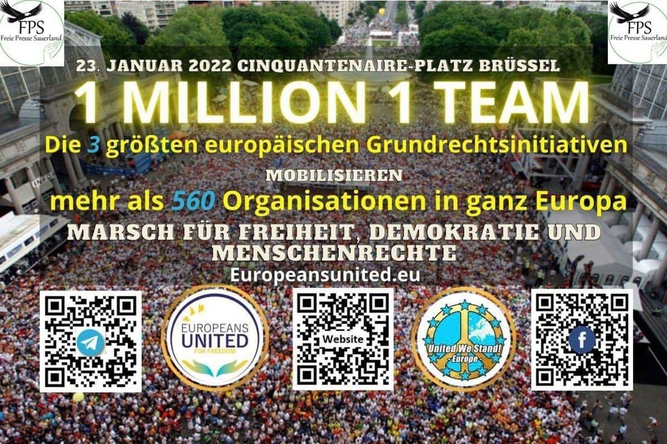 “One million, one team”, zo klinkt het op flyers. Ze rekenen op de steun van 560 organisaties.  
