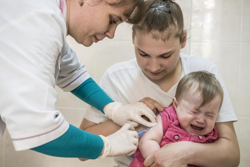 Vaccinaties in Oekraïne, in 2019.  