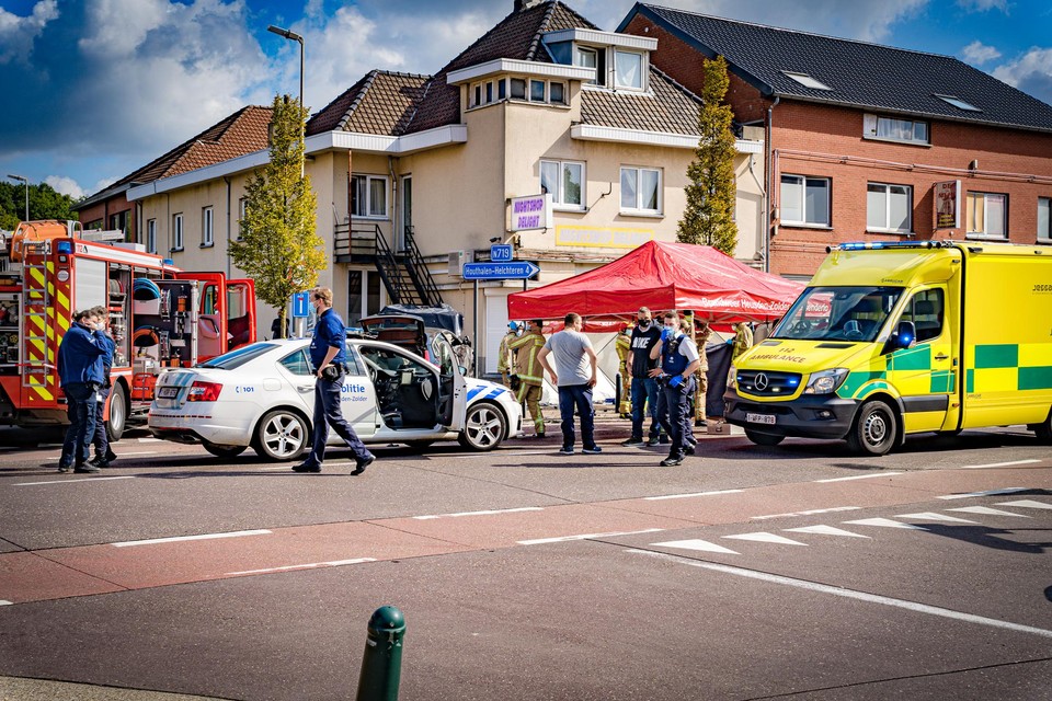 Het dodelijk ongeval gebeurde zaterdag voormiddag aan het kruispunt met de Koolmijnlaan en de Stationstraat.  