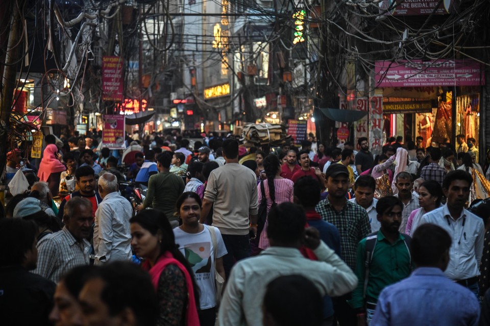 In de Indiase hoofdstad New Delhi wonen 11 miljoen mensen.