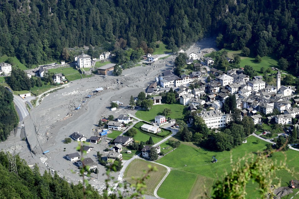 Het dorpje Bondo kreeg in 2017 een stevige aardverschuiving te verwerken.