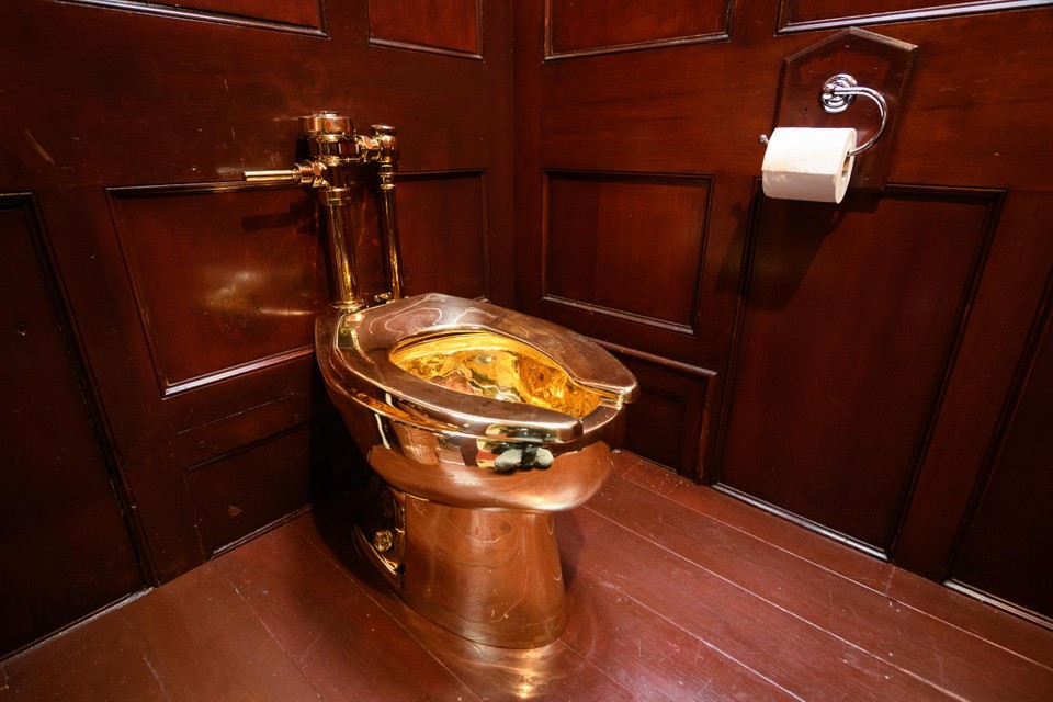 Het toilet in Blenheim Palace.