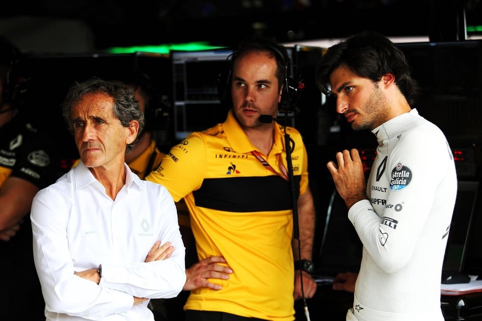 Alain Prost (links) 