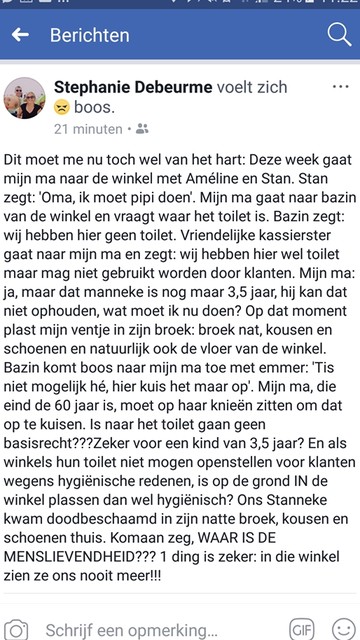 Jongetje Mag Niet Naar Toilet In Winkel Plast Op De Vloer Het Belang Van Limburg Mobile