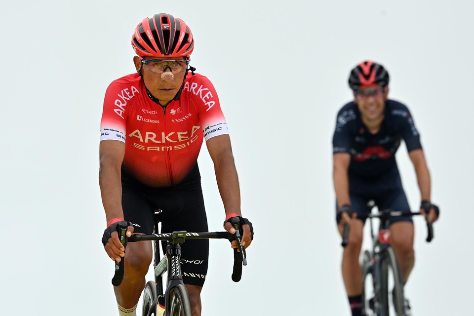 Nairo Quintana is een van de Colombianen die niet hun beste Tour rijden. 