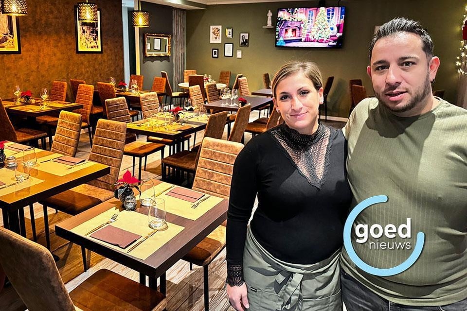 Kyoma Cordaro en Eugenio Spiga in hun nagelnieuw restaurant Da Kygenio in het centrum van Genk.