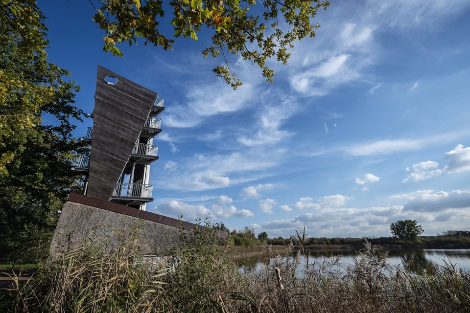 Uitkijktoren aan de Wijers in Zonhoven. 