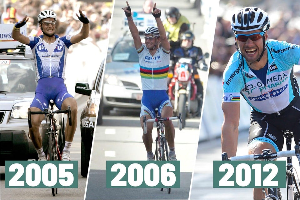 Tom Boonen zegevierde drie keer in de Ronde van Vlaanderen.
