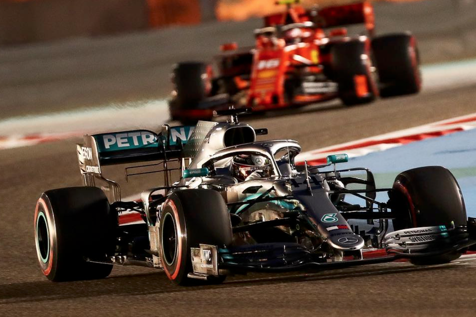 F1-bolides in Bahrein