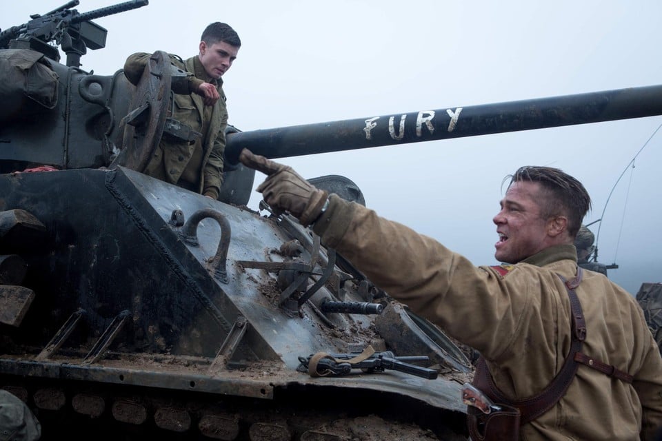 Brad Pitt in ‘Fury’ in 2013