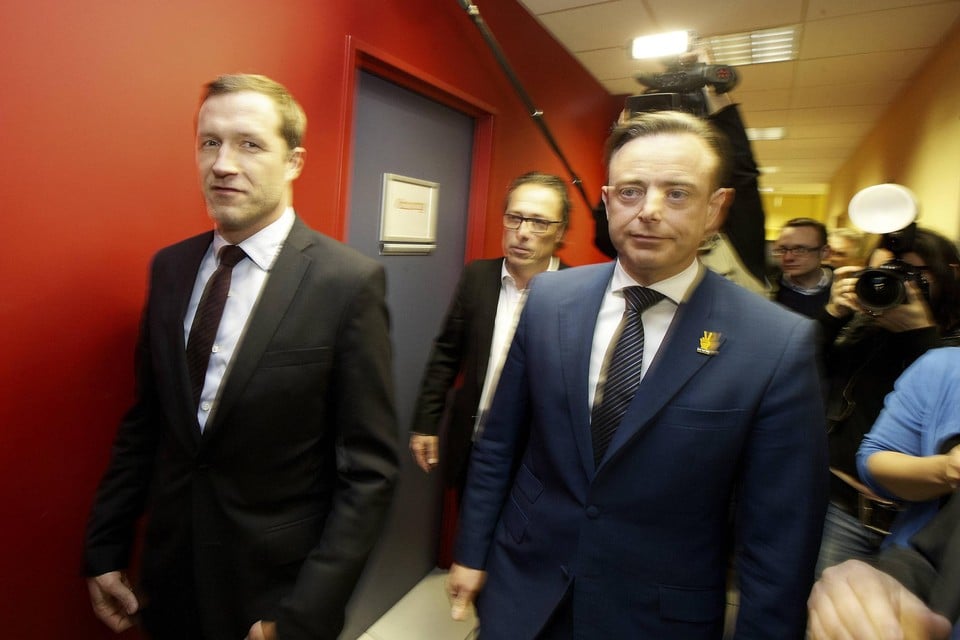 Paul Magnette en Bart De Wever in 2014