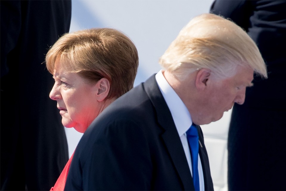 Angela Merken en Donald Trump 