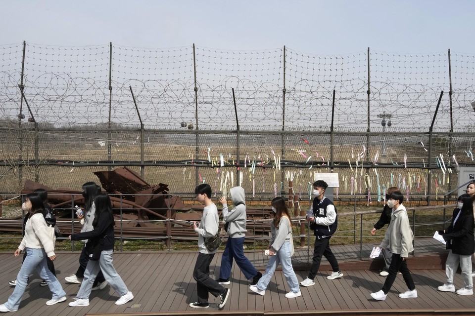 De grens tussen Noord- en Zuid-Korea
