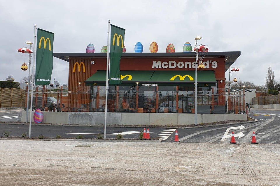 De nieuwe McDonald’s aan de Industrielaan. 