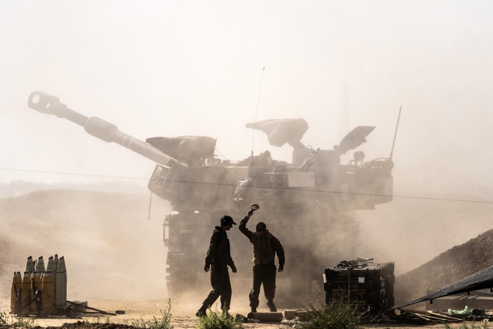 Israëlische troepen in Rafah.
