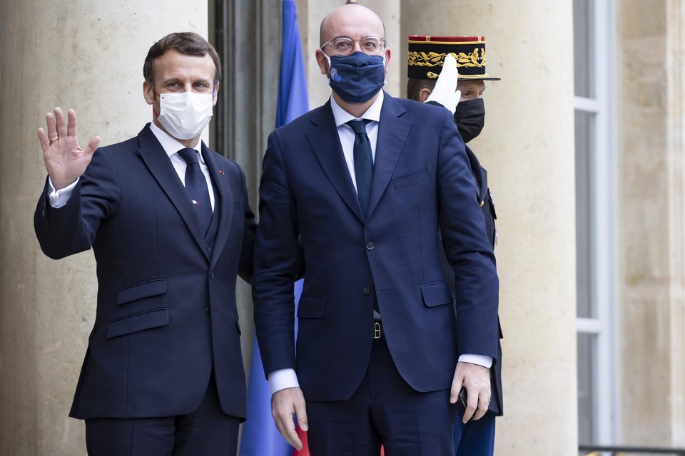 Macron en Michel spraken elkaar nog op maandag. 