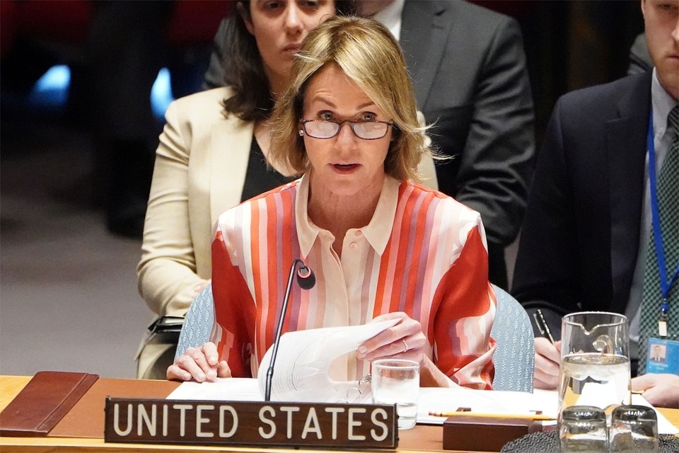 Amerikaanse ambassadeur bij de VN Kelly Craft 
