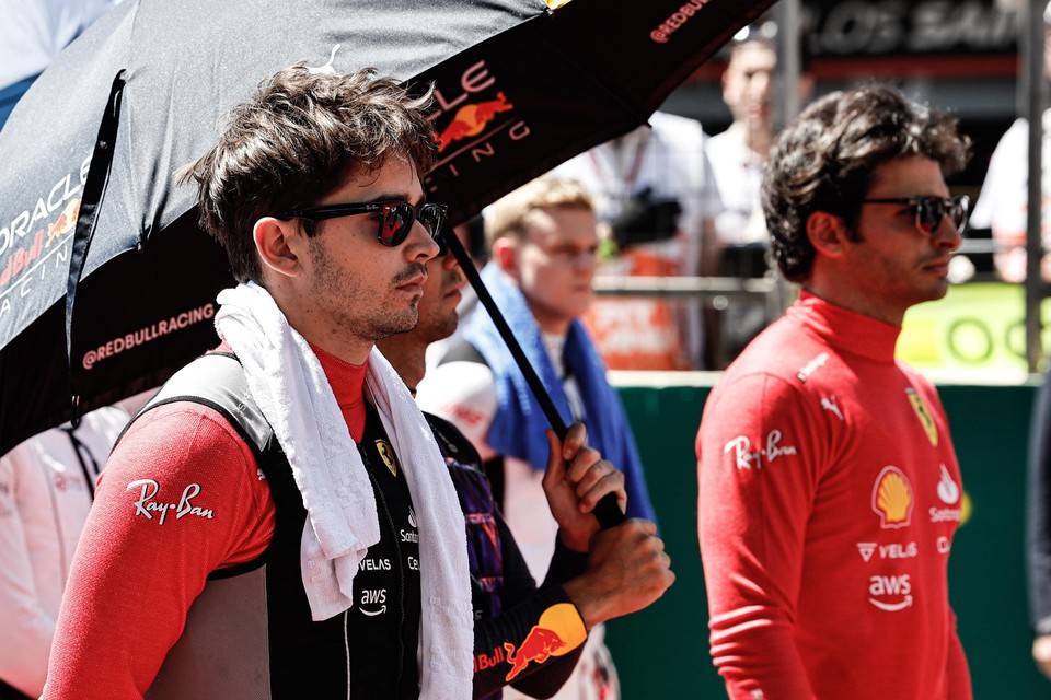 Charles Leclerc en Carlos Sainz. 