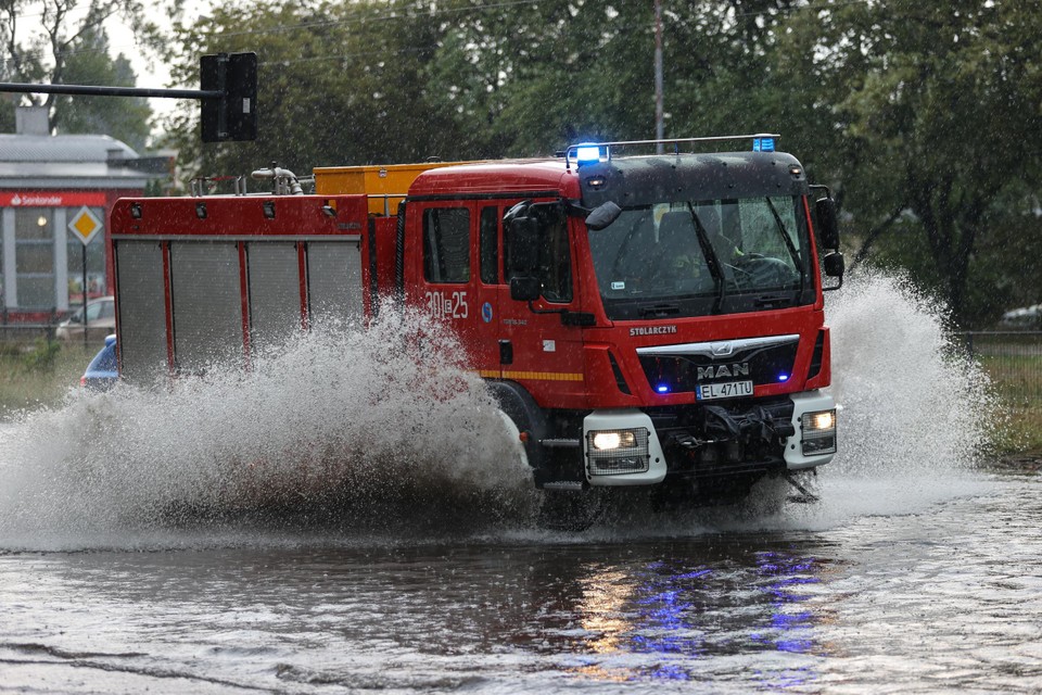 De Poolse brandweer moest duizenden interventies doen afgelopen weekend.