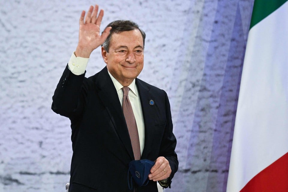 Huidig premier Mario Draghi is favoriet voor het presidentschap. 