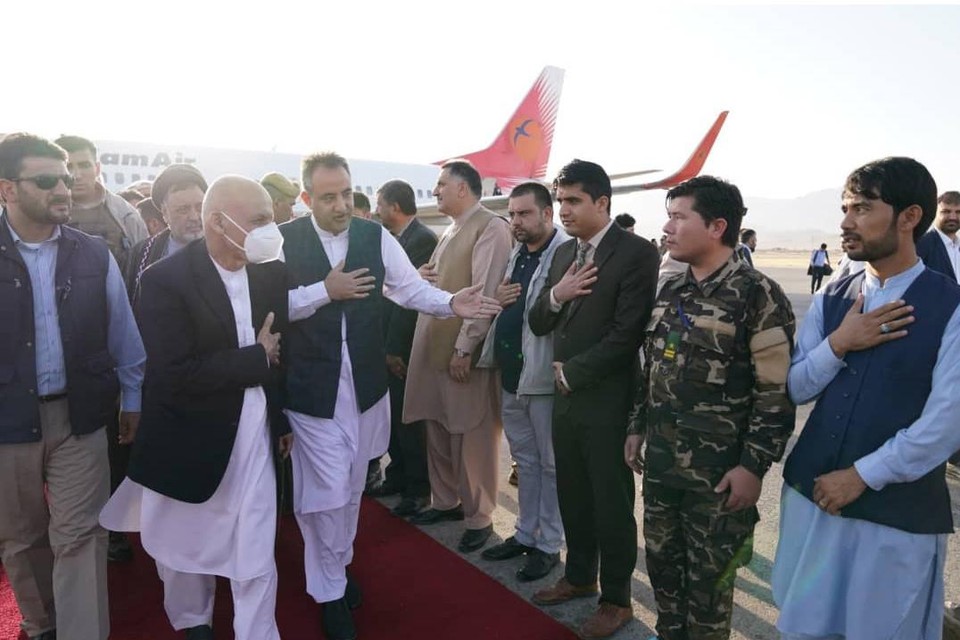 President Ghani is donderdag op bezoek bij Afghaanse regeringstroepen in het noorden van het land.  