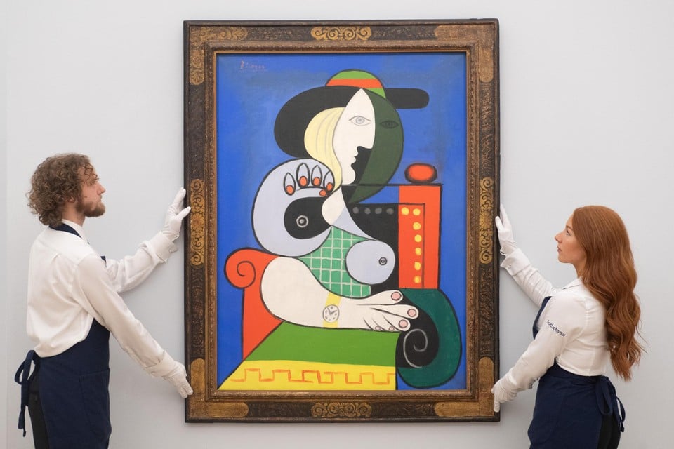 Het schilderij dat in 2023 voor het meeste geld onder de hamer ging: Femme à la montre, van Picasso.