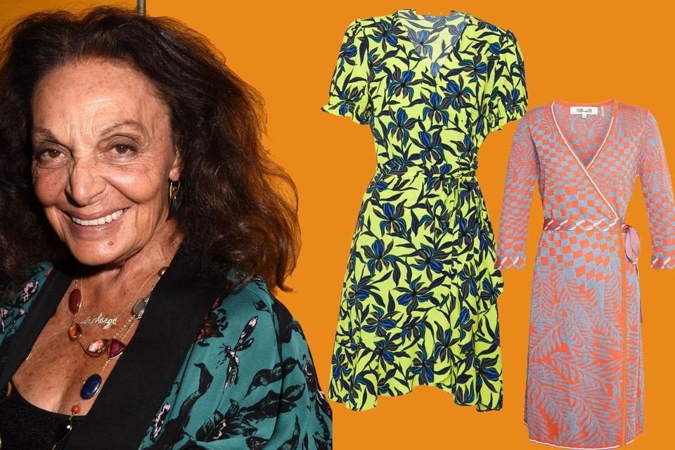 Diane von Furstenberg, nu 76, ontwierp de jurk op 26-jarige leeftijd. “Eén kledingstuk heeft heel haar carrière gemaakt.”