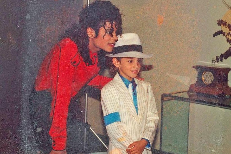 Michael Jackson en de jonge Wade Robson.