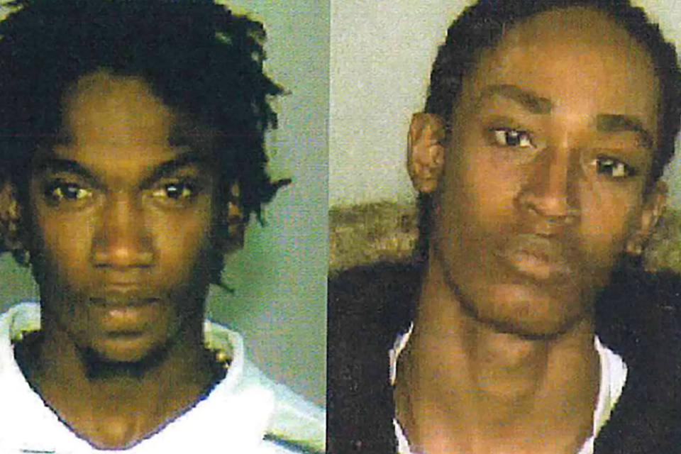 Volgens het openbaar ministerie werd Sheldon Thomas (rechts) verkeerdelijk gearresteerde toen de foto van een andere Sheldon Thomas (links) aan een getuige werd voorgelegd.