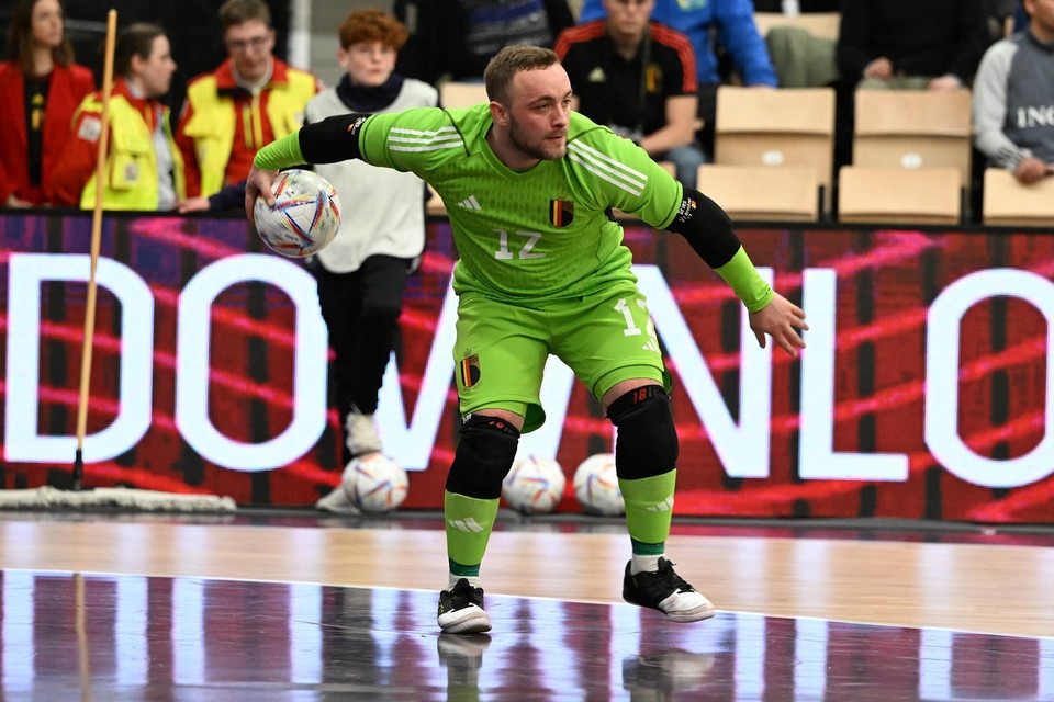 Truienaar Dries Vrancken was de enige Limburger die dinsdag in actie kwam bij de Futsal Red Devils.