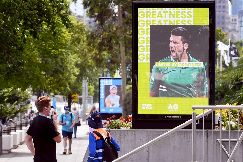 Djokovic riskeert nog steeds uit Australië te worden gezet. 