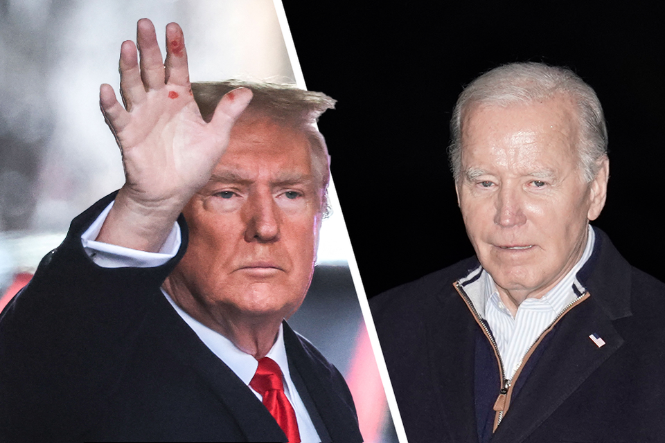 Zowel Donald Trump (77, links) als Joe Biden (81, rechts)  vertonen steeds meer tekenen van ouderdom.