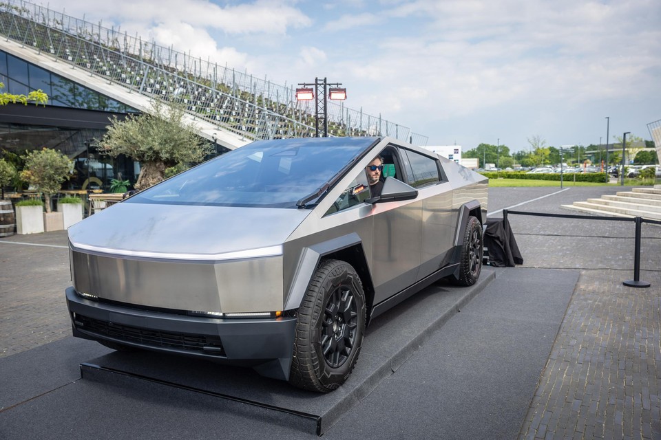 Tesla Cybertruck op de Corda Campus eerder deze week.