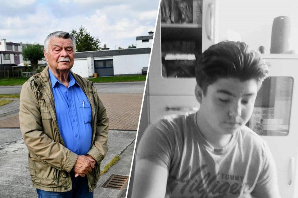 Buurtbewoner Alfons Traen is enorm geschrokken door de steekpartij die het leven kostte aan de vijftienjarige Milan Meert (rechts).  