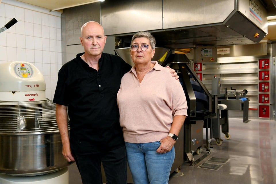 Werner Peeters en zijn vrouw Sandra. Hun bakkerij in Kontich ging deze zomer failliet. 