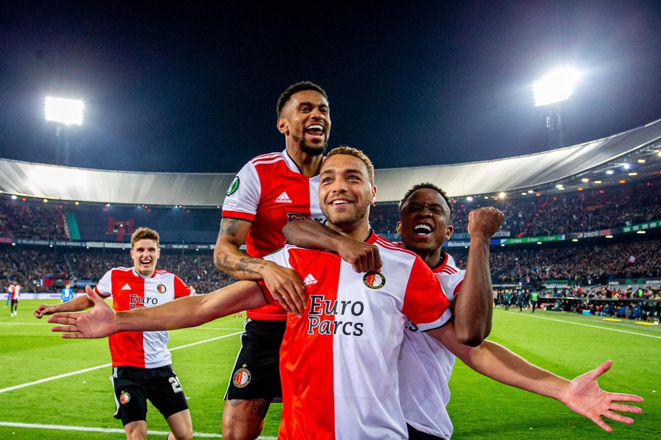 Cyriel Dessers staat woensdagavond in de finale van de Conference League met Feyenoord. 