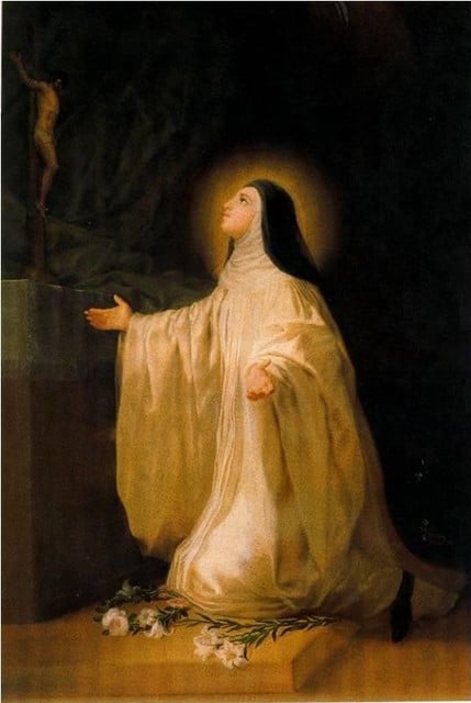 Lutgart van Tongeren zoals Goya haar in 1787 schilderde. 