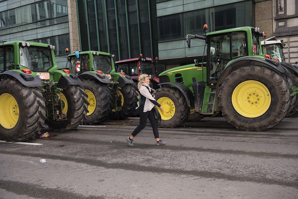 Het vorige grote protest van Europese boeren in Brussel dateert uit 2015. 