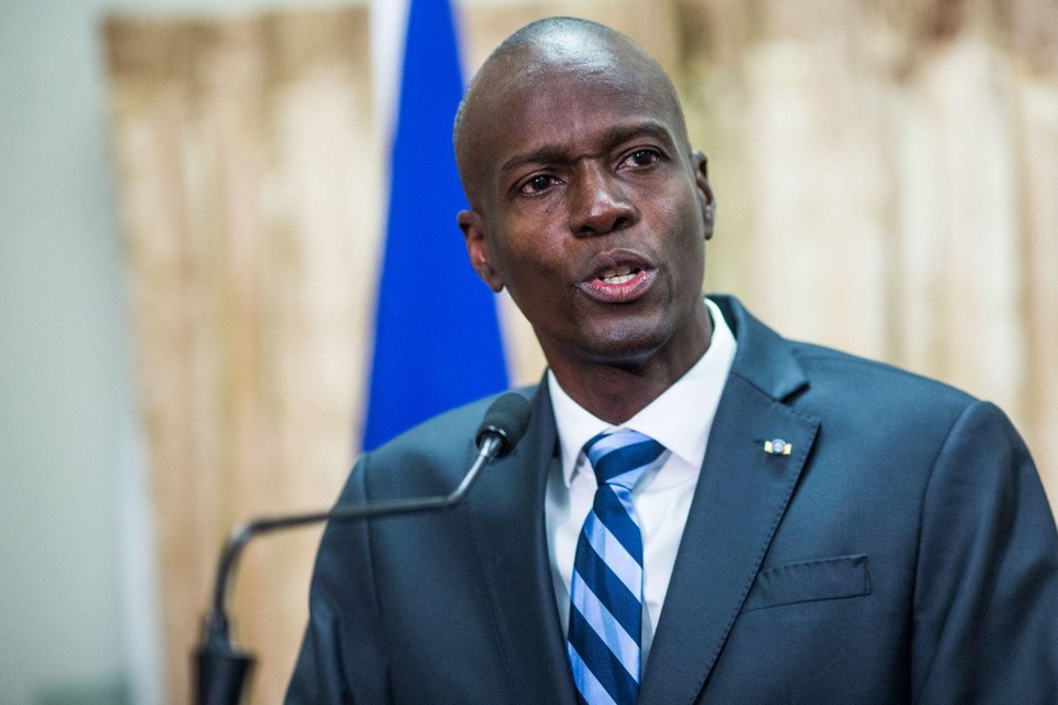 De vermoorde president van Haïti. 