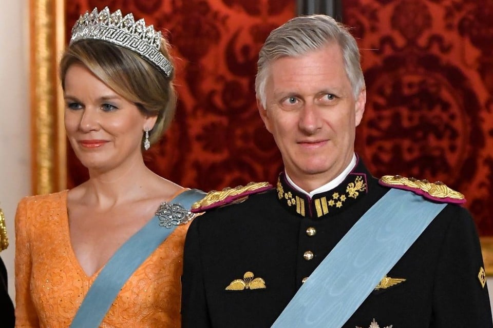 Koningin Mathilde en koning Filip bij een vorig staatsbezoek. 