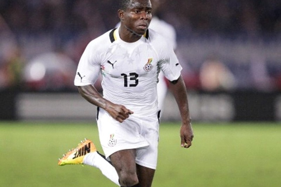 Frank Acheampong in het shirt van Ghana