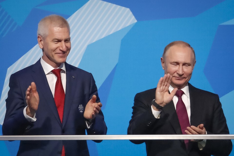 Oleg Matytsin en Vladimir Poetin. 