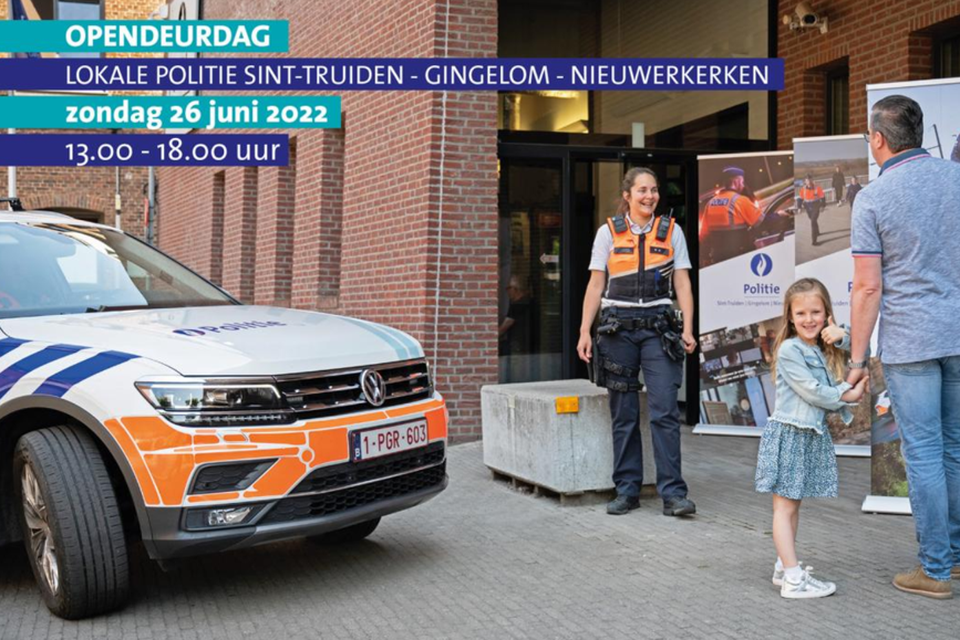 Het politiehuis in Sint-Truiden opent de deuren op zondag 26 juni   