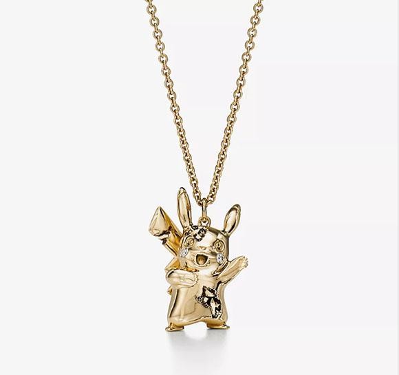 Pikachu in vergulde versie van Tiffany &amp; Co